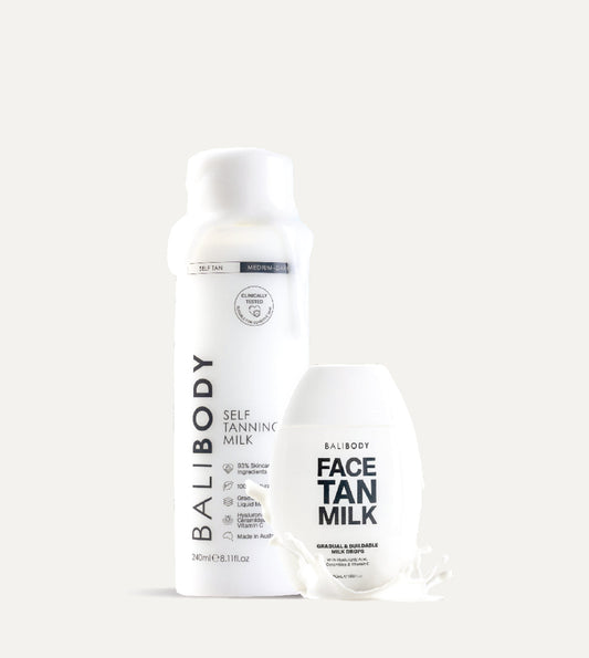 Face Tan Milk & Self Tan Body Milk Set