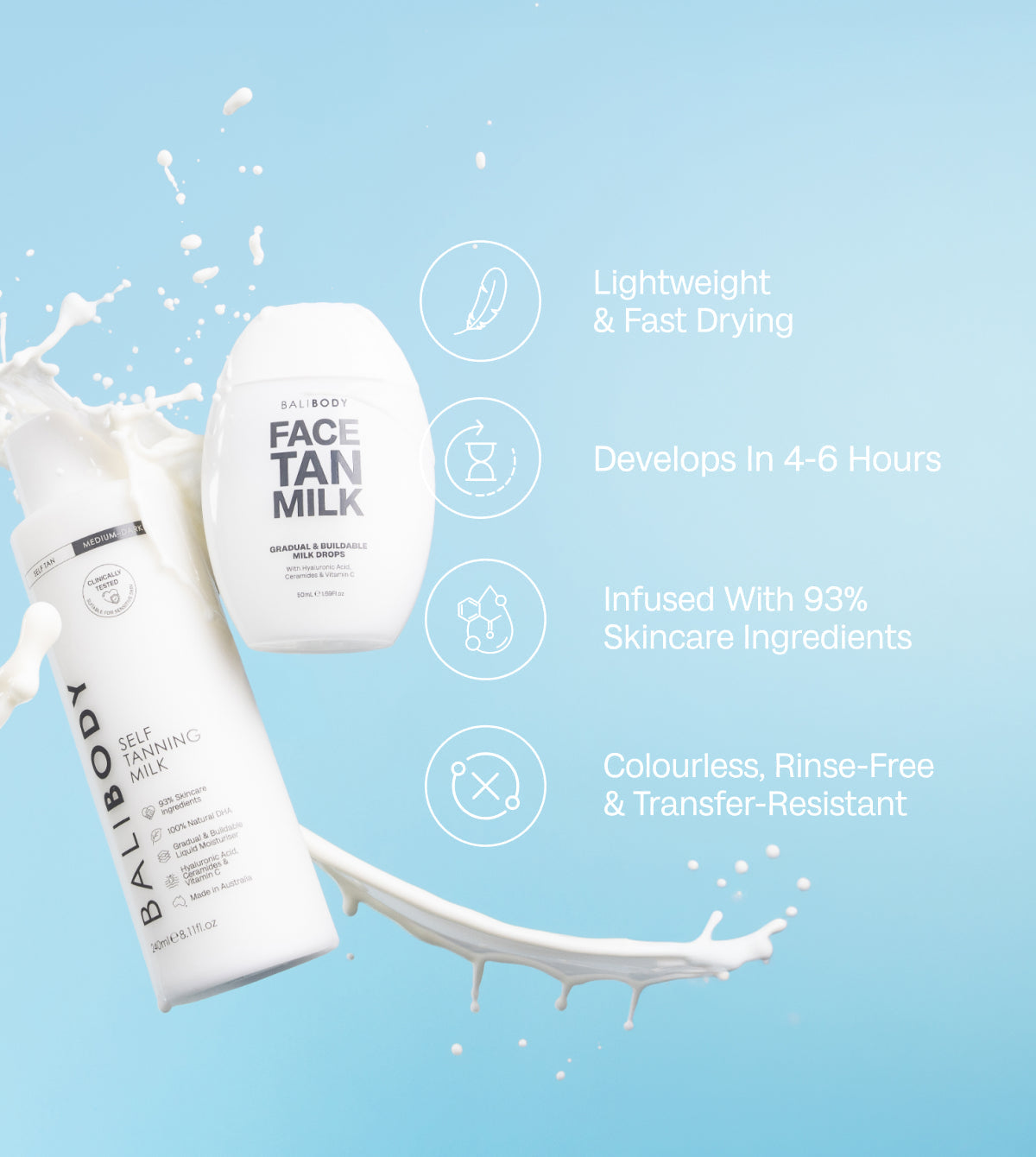 Face Tan Milk & Self Tan Body Milk Set