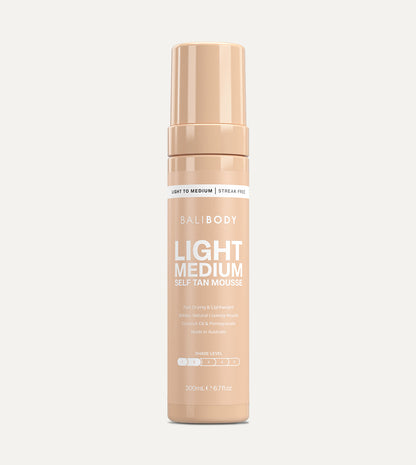 Light Medium Self Tanning Mousse