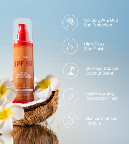 Sheer Glow Sunscreen Gel SPF50
