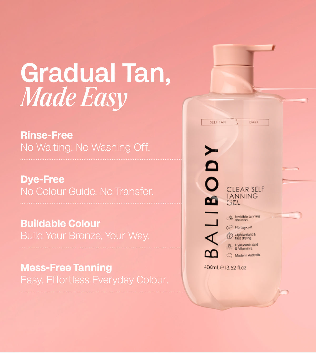 Clear Self Tanning Gel Set