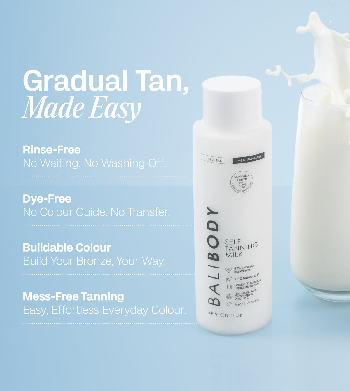 Self Tan Body Milk Set