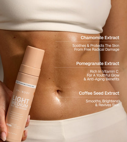 Light Medium Self Tanning Mousse