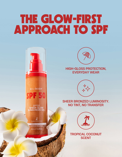Sheer Glow Sunscreen Gel SPF50